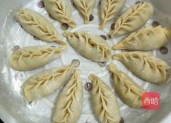 白菜猪肉饺子(麦穗饺子包法)的做法图解12