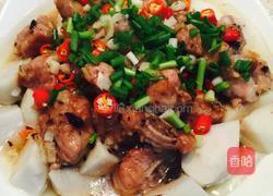 芋头蒸蒜泥豉汁排骨的做法图解5