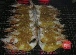 烤蒜蓉开边虾的做法图解5