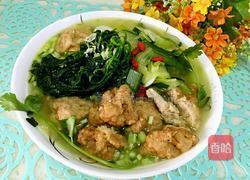 酥肉黄瓜芨菜汤的做法图解7