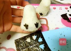 儿童企鹅饭团的做法图解3