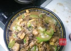 小公鸡粉条葫芦炖榛蘑的做法图解6