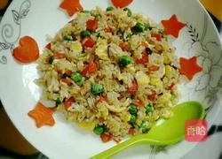 胡萝卜香菇蛋炒饭的做法图解4