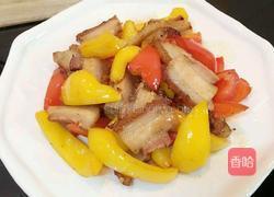 彩椒炒烧肉的做法图解6