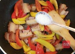 彩椒炒烧肉的做法图解5