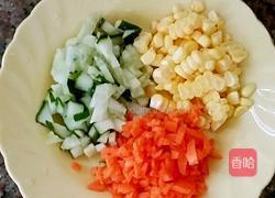 五彩炒饭的做法图解1