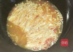 茄汁金针汤的做法图解5