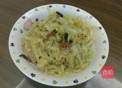 湖南熏腊肉炒包菜的做法图解9