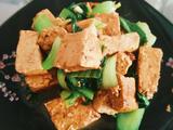 豆腐烧油菜