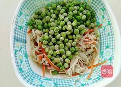 蒜香青豆拌金针菇的做法图解8