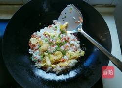 鸡蛋火腿炒饭（快手饭）的做法图解8