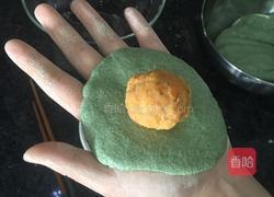 咸蛋黄肉松青团（网红青团）的做法图解7
