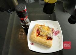 面包机香辣牛肉酱玛格丽特披萨的做法图解8