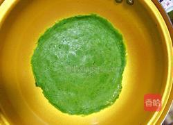 菠菜鸡蛋饼的做法图解3