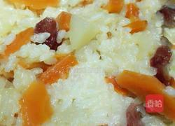 腊肠土豆红萝卜闷饭的做法图解4