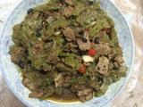 肉片炒苦瓜