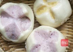 紫薯南瓜开花馒头的做法图解10