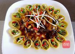 肉末莲花茄子的做法图解15