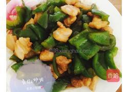 青椒炒肉的做法图解6