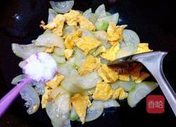 节瓜炒蛋的做法图解8