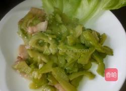 花肉炒苦瓜的做法图解4