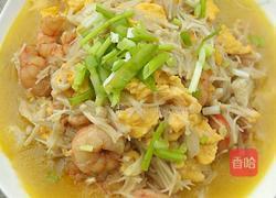 鲜之味（虾仁金针笨鸡蛋）的做法图解7