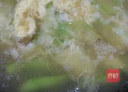 丝瓜鸡蛋汤的做法图解4