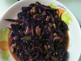 鸡丝紫甘蓝