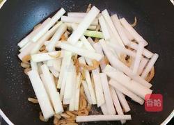 虾仁炒芥菜头的做法图解5