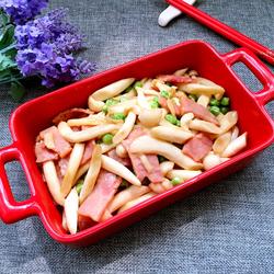 培根炒海鲜菇的做法[图]