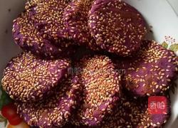 紫薯芝麻饼的做法图解9