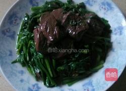 猪红焖韭菜的做法图解6
