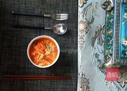 番茄鸡蛋火腿肥牛面的做法图解4