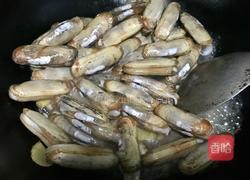 酒香爆炒蛏子的做法图解4