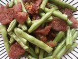 豆角炒香肠