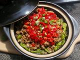 剁椒肉末蚕豆煲