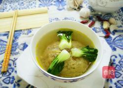 荸荠红萝卜小菜心肉饼汤的做法图解7