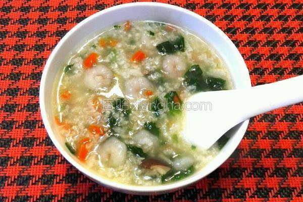 虾仁蔬菜粥的做法_虾仁蔬菜粥的做法大全_虾