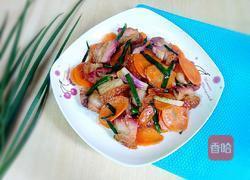烧肉炒红萝卜的做法图解7
