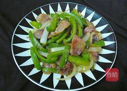 青椒炒腊肠的做法图解12