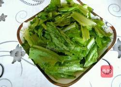 豆豉鲮鱼拌油麦菜的做法图解3