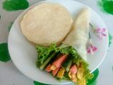 生菜火腿鸡蛋卷饼