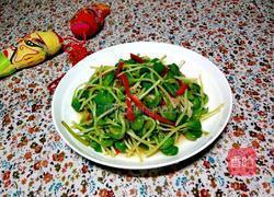 清炒豆苗的做法图解12