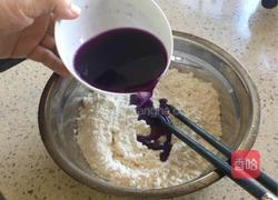 紫甘蓝手擀面的做法图解6