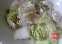 白菜炖豆腐的做法图解4
