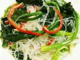 凉拌粉丝菠菜