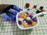 甜酒彩色小汤圆