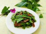 荷兰豆炒腊味