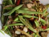豆角炒肉丝