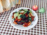 香菇肉片炒油菜